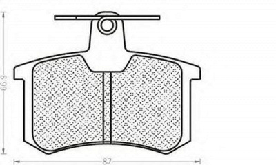MAGNETI MARELLI 430216170925 -  Комплект тормозных колодок, дисковый тормоз
